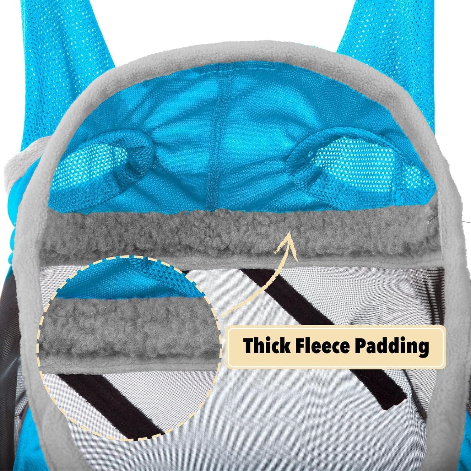 imageHarrison Howard CareMaster Pro Luminous Horse Fly Mask Large Eye Space Long Nose with Ears UV Protection for Horse Sky Blue L Full SizeAzure BlueSilver