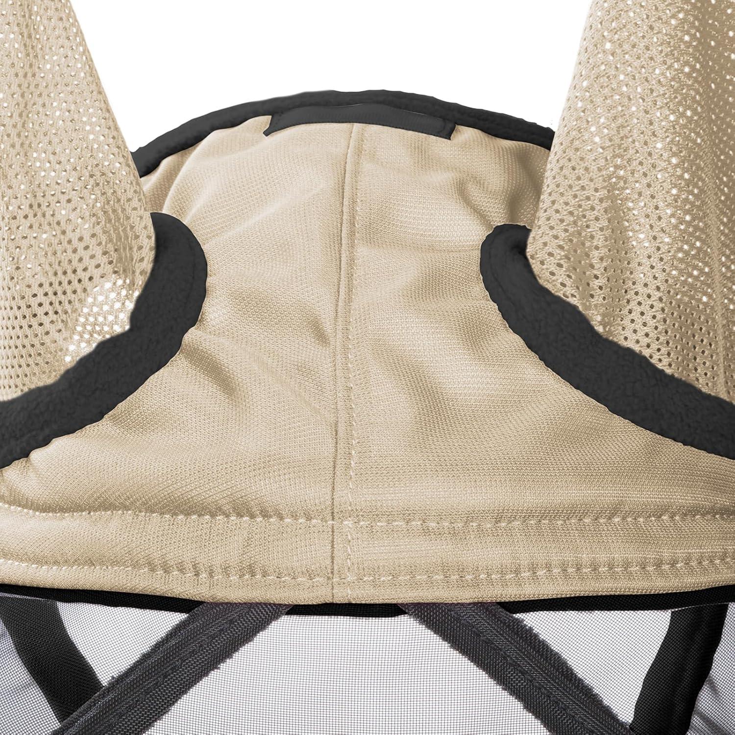 imageHarrison Howard CareMaster Pro Luminous Horse Fly Mask Large Eye Space Long Nose with Ears UV Protection for Horse Sky Blue L Full SizeLight Champagne