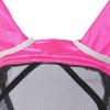 Harrison Howard CareMaster Pro Luminous Fine Mesh UV-proof Fleece Padding Fly Mask Half Face Flamingo (L; Full Size)(Flamingo)