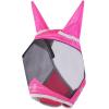 Harrison Howard CareMaster Pro Luminous Fine Mesh UV-proof Fleece Padding Fly Mask Half Face Flamingo (L; Full Size)(Flamingo)
