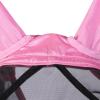 Harrison Howard CareMaster Pro Luminous Fine Mesh UV-proof Fleece Padding Fly Mask Half Face Flamingo (L; Full Size)(Light Pink)