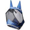 Harrison Howard CareMaster Pro Luminous Fine Mesh UV-proof Fleece Padding Fly Mask Half Face Flamingo (L; Full Size)(Royal Blue)