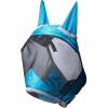 Harrison Howard CareMaster Pro Luminous Fine Mesh UV-proof Fleece Padding Fly Mask Half Face Flamingo (L; Full Size)(Sky Blue)