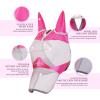 Harrison Howard Full Face Horse Fly Mask UV Protection and Breathable for Equine Use Comfortable Magenta S