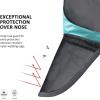 Harrison Howard Pro Fly Mask with Extended Neck Cover Large Eye Space Full Face UV-Proof Mane Styling for Horse Summer Mint M(Summer Mint)