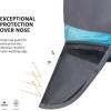 Harrison Howard Pro Fly Mask with Extended Neck Cover Large Eye Space Full Face UV-Proof Mane Styling for Horse Summer Mint M(Teal)
