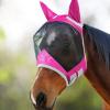 Harrison Howard CareMaster Pro Luminous Fine Mesh UV-proof Fleece Padding Fly Mask Half Face Flamingo (L; Full Size)(Flamingo)