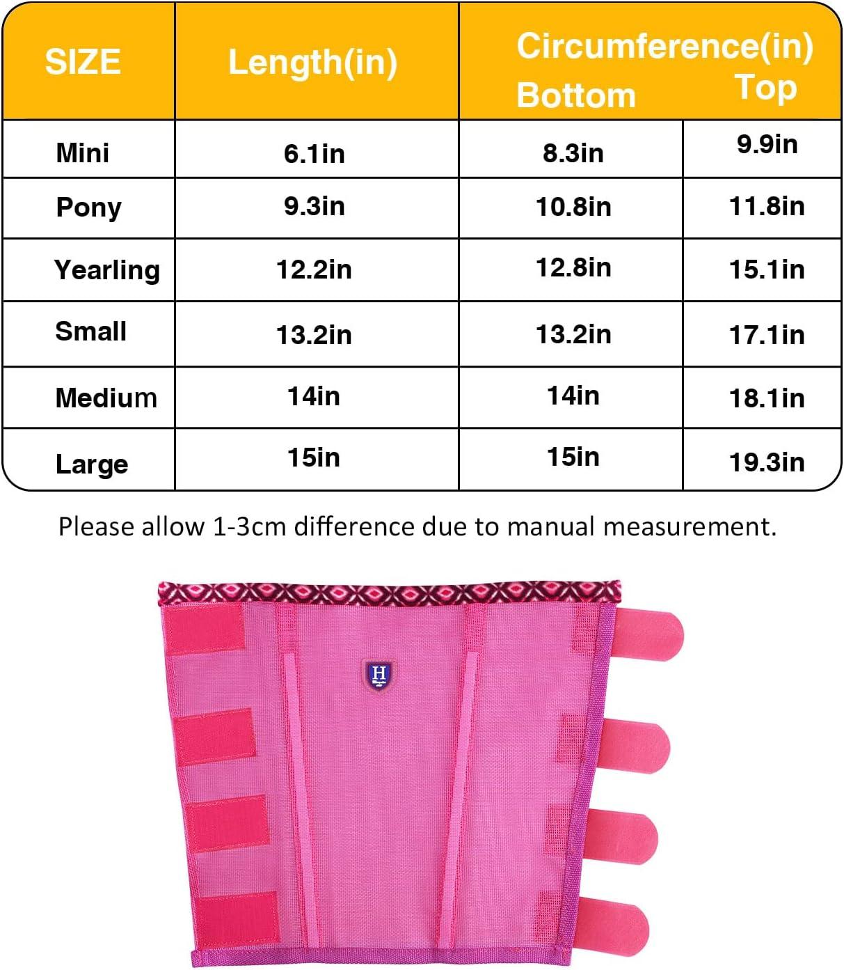 imageFine Mesh Fly Boots Loose Fitting ampamp NonSlip Horse Fly Leggings Fleece Air Flow Set of 4Hot Fuchsia