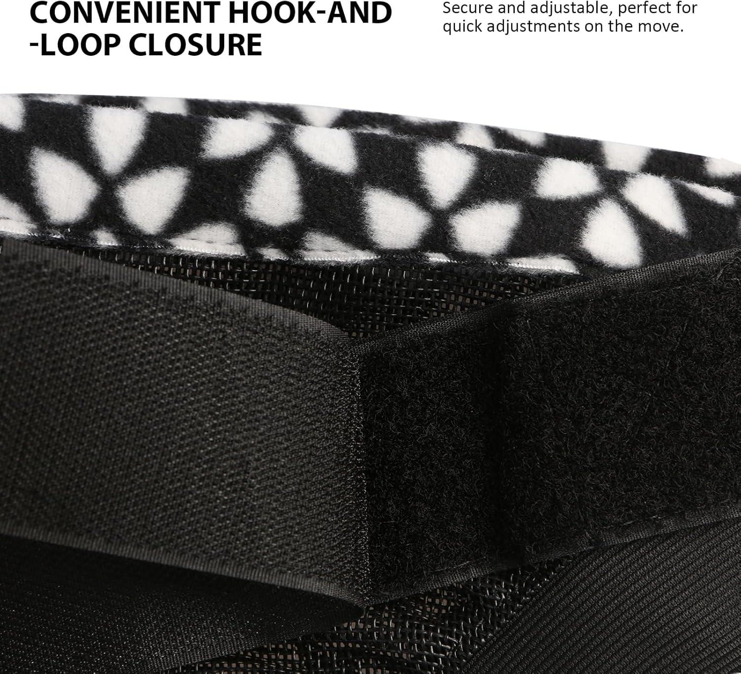 imageHarrison Howard Cattle Livestock Fly Mask Breathable Mesh Padded Edging with Fun Patterns Large Spacing Forelock Opening Design Adjustable Fit for Cattle BlackLight Grey