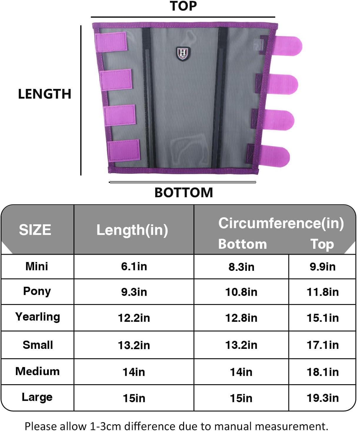 imageHarrison Howard LooseFitting Horse Fly Leggings Breathable TearResistant Fine Mesh Leg Guards Stayon Comfortable Fly Boots Set of 4Amethyst