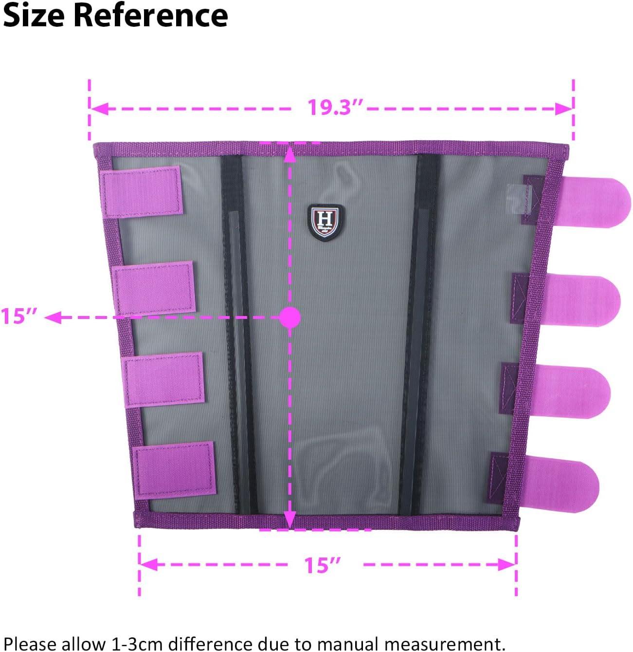 imageHarrison Howard LooseFitting Horse Fly Leggings Breathable TearResistant Fine Mesh Leg Guards Stayon Comfortable Fly Boots Set of 4Amethyst