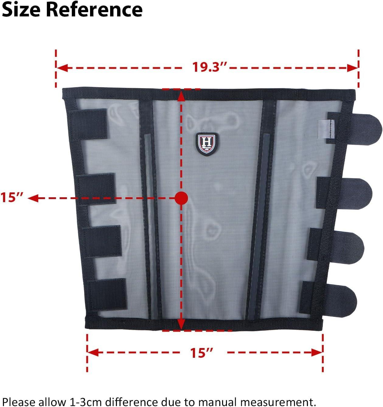 imageHarrison Howard LooseFitting Horse Fly Leggings Breathable TearResistant Fine Mesh Leg Guards Stayon Comfortable Fly Boots Set of 4Black