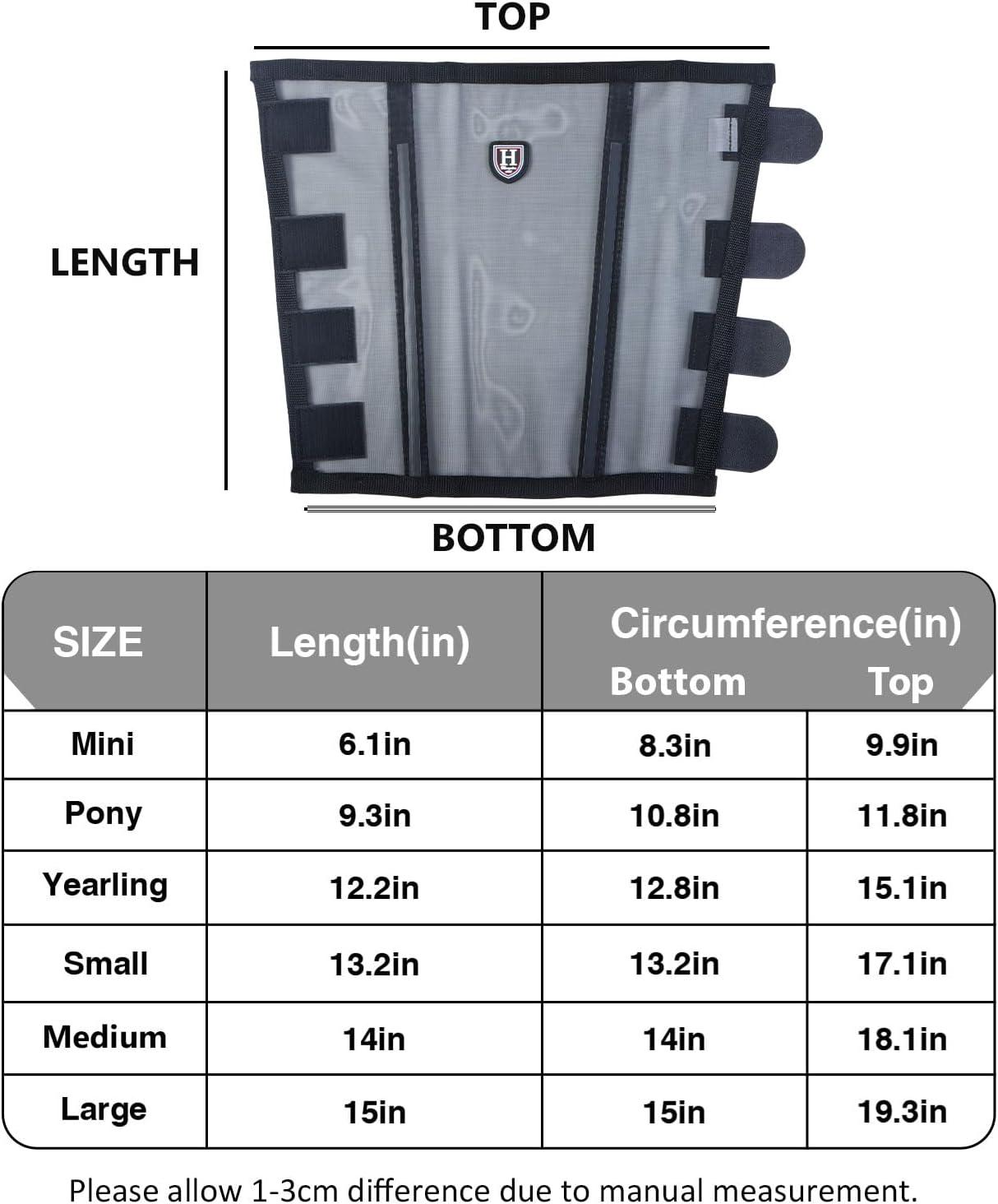 imageHarrison Howard LooseFitting Horse Fly Leggings Breathable TearResistant Fine Mesh Leg Guards Stayon Comfortable Fly Boots Set of 4Black