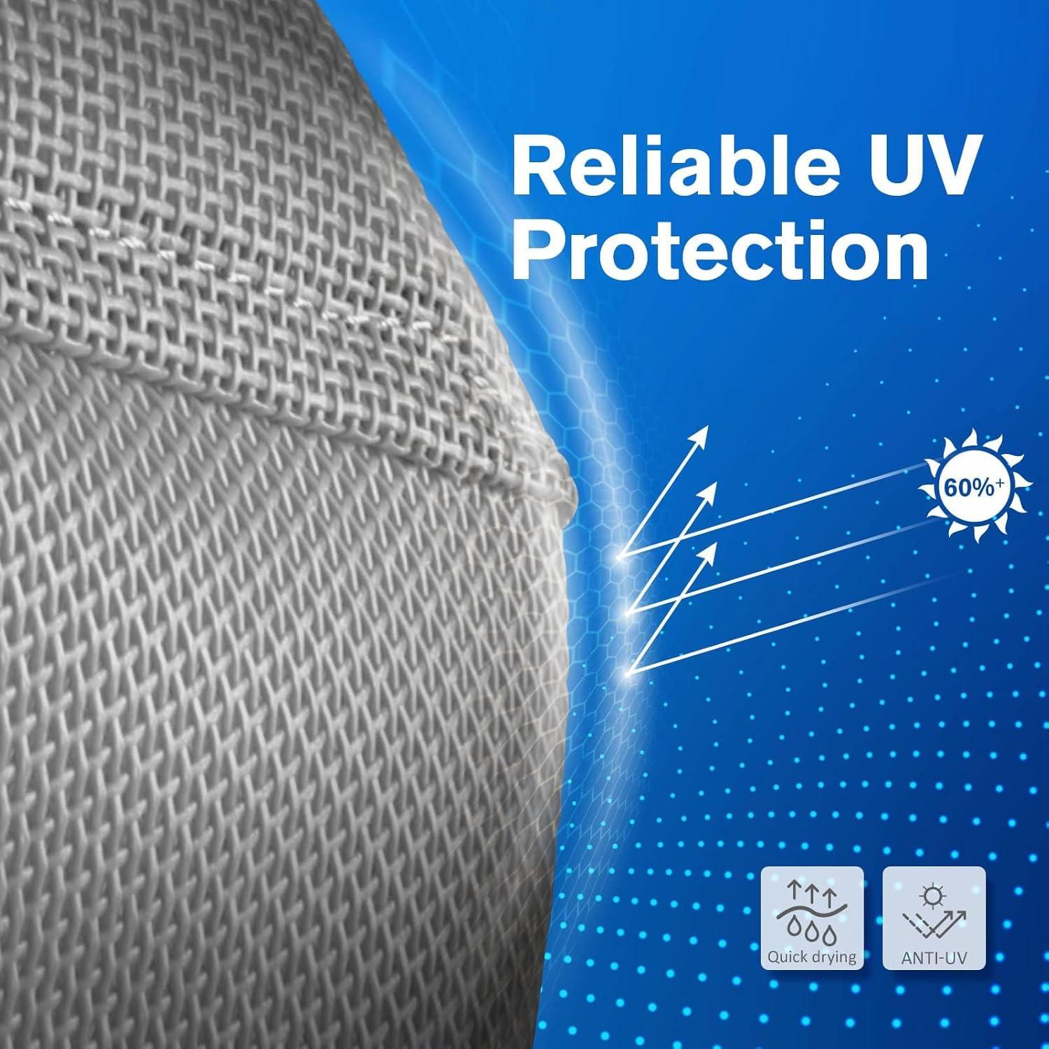 imageHarrison Howard UVproof MultiFunction Fabrics Thick Fleece Padding Horse Fly Mask Half Face with Ears Mint Horse LargeOriginal Grey