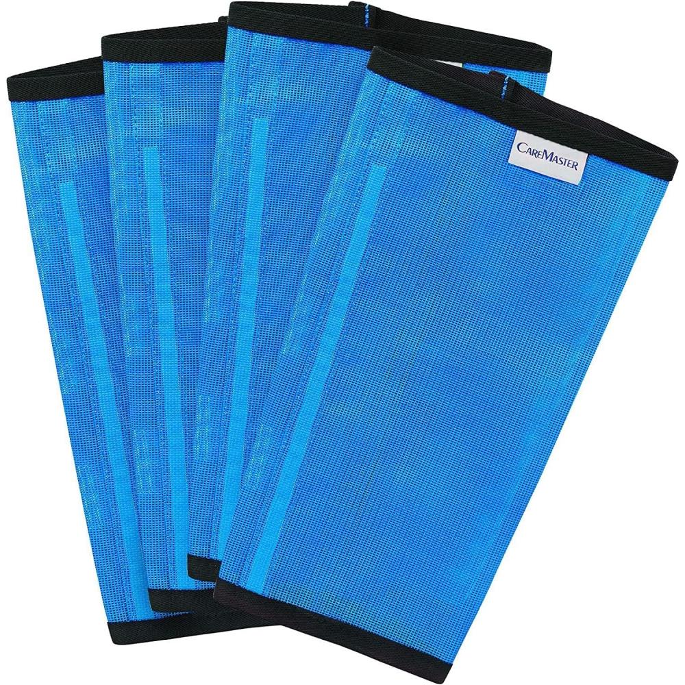 imageFine Mesh Fly Boots Loose Fitting ampamp NonSlip Horse Fly Leggings No More Horsefly Nuisance Greatly Reduce Stomping Breathable with Natural Air Flow Set of 4Sky Blue