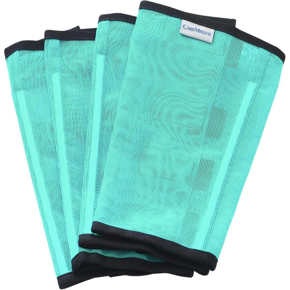 imageFine Mesh Fly Boots Loose Fitting ampamp NonSlip Horse Fly Leggings No More Horsefly Nuisance Greatly Reduce Stomping Breathable with Natural Air Flow Set of 4Mint