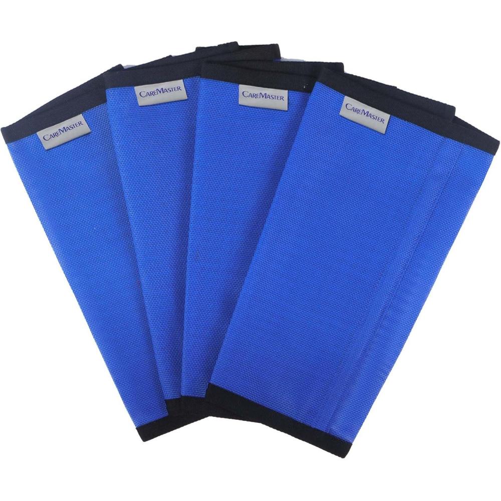 imageFine Mesh Fly Boots Loose Fitting ampamp NonSlip Horse Fly Leggings No More Horsefly Nuisance Greatly Reduce Stomping Breathable with Natural Air Flow Set of 4Blue