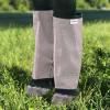 Fine Mesh Fly Boots Loose Fitting & Non-Slip Horse Fly Leggings No More Horsefly Nuisance Greatly Reduce Stomping Breathable with Natural Air Flow (Set of 4)(Original Grey)