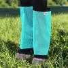 Fine Mesh Fly Boots Loose Fitting & Non-Slip Horse Fly Leggings No More Horsefly Nuisance Greatly Reduce Stomping Breathable with Natural Air Flow (Set of 4)(Mint)
