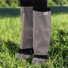 Fine Mesh Fly Boots Loose Fitting & Non-Slip Horse Fly Leggings No More Horsefly Nuisance Greatly Reduce Stomping Breathable with Natural Air Flow (Set of 4)(Dark Grey)