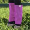 Fine Mesh Fly Boots Loose Fitting & Non-Slip Horse Fly Leggings No More Horsefly Nuisance Greatly Reduce Stomping Breathable with Natural Air Flow (Set of 4)(Purple)