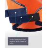 Harrison Howard All Round Mesh Horse Fly Mask UV Protective with Fleece Padded Edging Vibrant Orange L(Vibrant Orange)