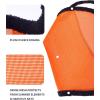 Harrison Howard All Round Mesh Horse Fly Mask UV Protective with Fleece Padded Edging Vibrant Orange L(Vibrant Orange)