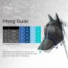 Harrison Howard CareMaster Horse Fly Mask Long Nose with Ears Full Face Black/Silver Retro Large Full Size(Silver/Blue)