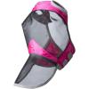 Harrison Howard CareMaster Pro Luminous Horse Fly Mask Large Eye Space Full Face Standard with Nose No Ears Ruby Full Size(Flamingo)