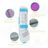 Harrison Howard Horse Fly Boots Leg Guards Fly Boots Protection Set of 4 Aqua Medium Cob(Amethyst)