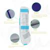 Harrison Howard Horse Fly Boots Leg Guards Fly Boots Protection Set of 4 Aqua Medium Cob(Navy)