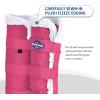 Harrison Howard Horse Fly Boots Summer Protection with Fleece Trim to Eliminate Rubbing Comfortable and Ventilating Mesh Leg Guards Set of 4 Mint L(Magenta)