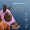 Harrison Howard Horse Fly Mask with Detachable Nose Cover-Light Violet (L; Full Size)
