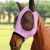 Harrison Howard Horse Fly Mask with Detachable Nose Cover-Light Violet (L; Full Size)