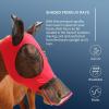 Harrison Howard Horse Fly Mask with Detachable Nose Cover-Ruby (L; Full Size)