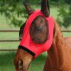 Harrison Howard Horse Fly Mask with Detachable Nose Cover-Ruby (L; Full Size)