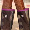Harrison Howard Loose-Fitting Horse Fly Leggings Breathable, Tear-Resistant Fine Mesh Leg Guards Stay-on Comfortable Fly Boots (Set of 4)(Amethyst)
