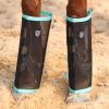 Harrison Howard Loose-Fitting Horse Fly Leggings Breathable, Tear-Resistant Fine Mesh Leg Guards Stay-on Comfortable Fly Boots (Set of 4)(Summer Mint)