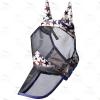Harrison Howard LumiVista Horse Fly Mask Long Nose with Ears UV Protection for Horse Dream Star L Full Size(Dream Star)