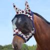 Harrison Howard LumiVista Horse Fly Mask Standard with Ears UV Protection for Horse Pastel Mix L Full Size(Dream Star)