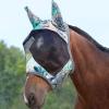 Harrison Howard LumiVista Horse Fly Mask Standard with Ears UV Protection for Horse Pastel Mix L Full Size(Pastel Mix)