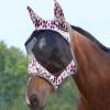 Harrison Howard LumiVista Horse Fly Mask Standard with Ears UV Protection for Horse Pastel Mix L Full Size(Tribal Rhombus)