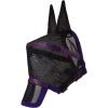 Harrison Howard Maskology Supreme Horse Fly Mask Stellar UV Protection with Detachable Nose Cover Well-Received 2-in-1 Mask Purple L Full Size(Purple)