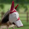 Harrison Howard Mule Donkey Fly Mask Full Face Protection with Nose Cover Mint L(Red)
