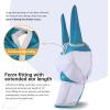 Harrison Howard Mule Donkey Fly Mask Full Face Protection with Nose Cover Mint L(Sky Blue)