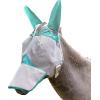 Harrison Howard Mule Donkey Fly Mask Full Face Protection with Nose Cover(Mint)