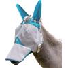 Harrison Howard Mule Donkey Fly Mask Full Face Protection with Nose Cover(Sky Blue)