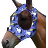 Harrison Howard Super Comfort Stretchy Fly Mask Large Eye Space with UV Protection Soft on Skin with Breathability