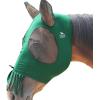 Harrison Howard Superior Comfort Breathable Fly Masks Soft on Skin with Tassels Natural Nose Swatter(Tassel Fringe-Deep Green)