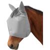 Harrison Howard UV-proof Multi-Function Fabrics Thick Fleece Padding Horse Fly Mask Half Face with Ears Mint Horse Large(Original Grey)